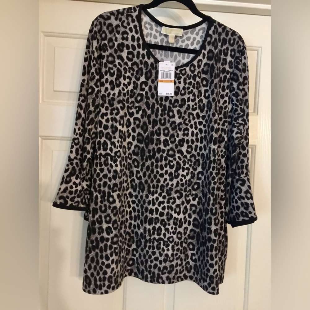 Michael Kors Animal Print Top 3X  $45.00